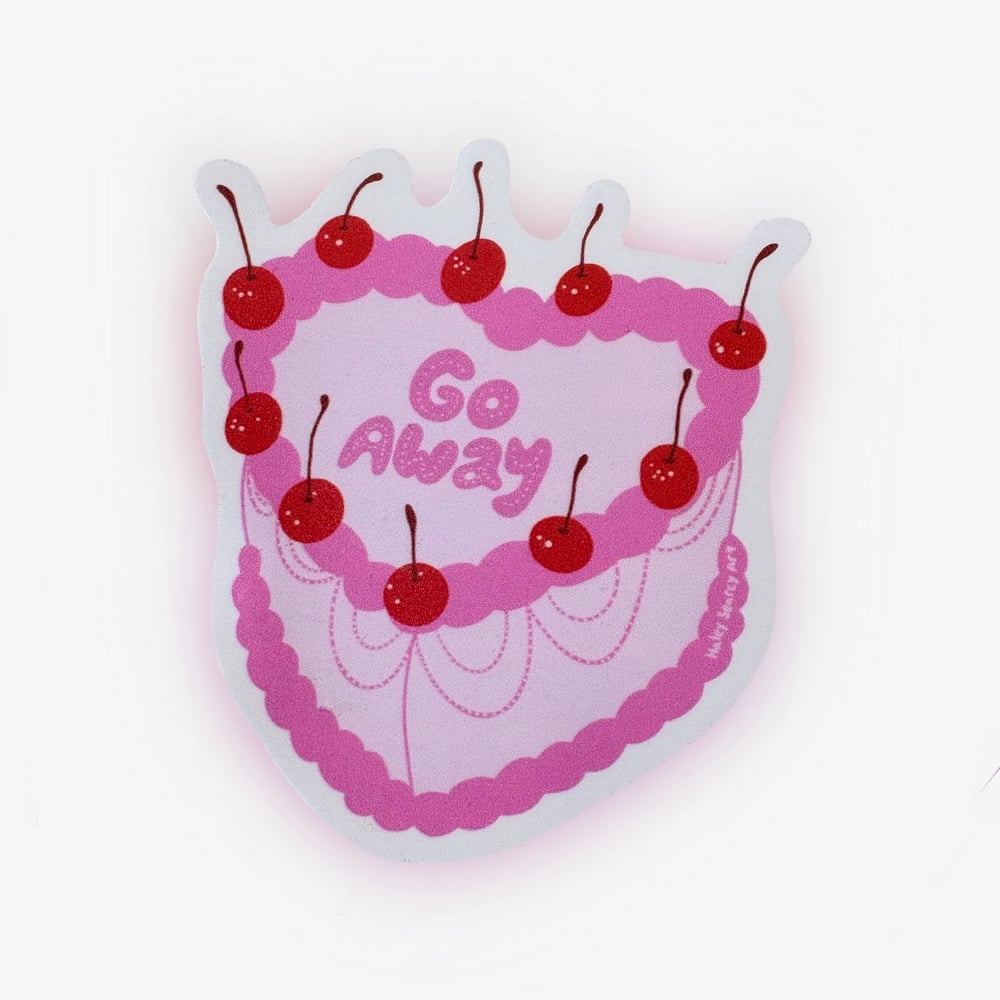 Go Away Sticker