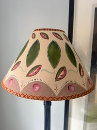 Image 2 of Vanessa - Hand Painted Fabric Shade for a Table Lamp