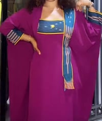 Purple Majesty Sequin Kaftan (with Tassels)