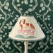Image of "The Cecilia" - Hand Painted Fabric Shade for a Table Lamp