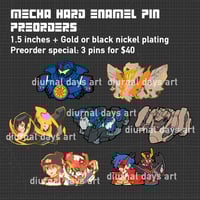 Mecha Hard Enamel Pin Preorders