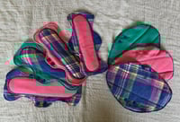 Image 1 of Linen Pad Set for Teens & Petites - Vibrant Plaid Mix