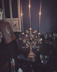Image 1 of Gold & Roses candlabra 