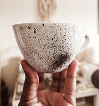 Image 1 of PRISSY VINTAGE Pre-owned Bone china hand painted splatter mug 