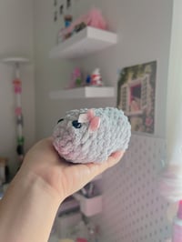 Image 1 of sad hamster plushie
