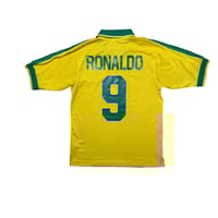 Image 2 of Brazil Home Shirt 1997 - 1998 (S) Ronaldo 9