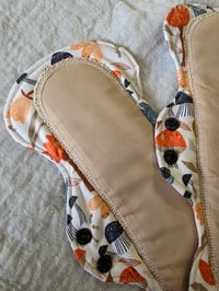 Image 5 of Organic Cotton Pad Set for Teens & Petites- Mushrooms & Meadow Flowers