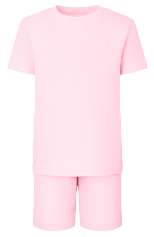 Image of The Strawberry Patch Gnomes - Tee & Short Set Baby Pink