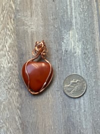 Image 1 of Red Jasper Heart Pendant 