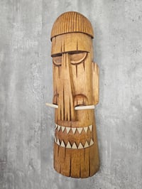 Image 3 of Smokin' Tikis Cannibal Wood Tiki Mask FREE SHIPPING