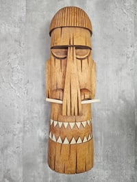 Image 1 of Smokin' Tikis Cannibal Wood Tiki Mask FREE SHIPPING