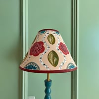 Image 1 of "Sophia" a Hand Painted Patterned Lampshade for a Table Lamp