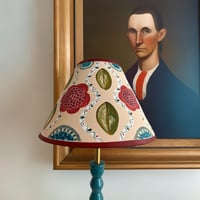 Image 4 of "Sophia" a Hand Painted Patterned Lampshade for a Table Lamp