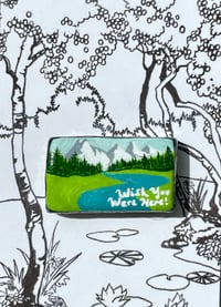 Image 5 of wish you were here postcard magnet