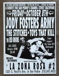 CHANNEL ST. SKATEPARK BENEFIT IV @ La Zona Rosa #2, 10/8/04 → lg. concert poster