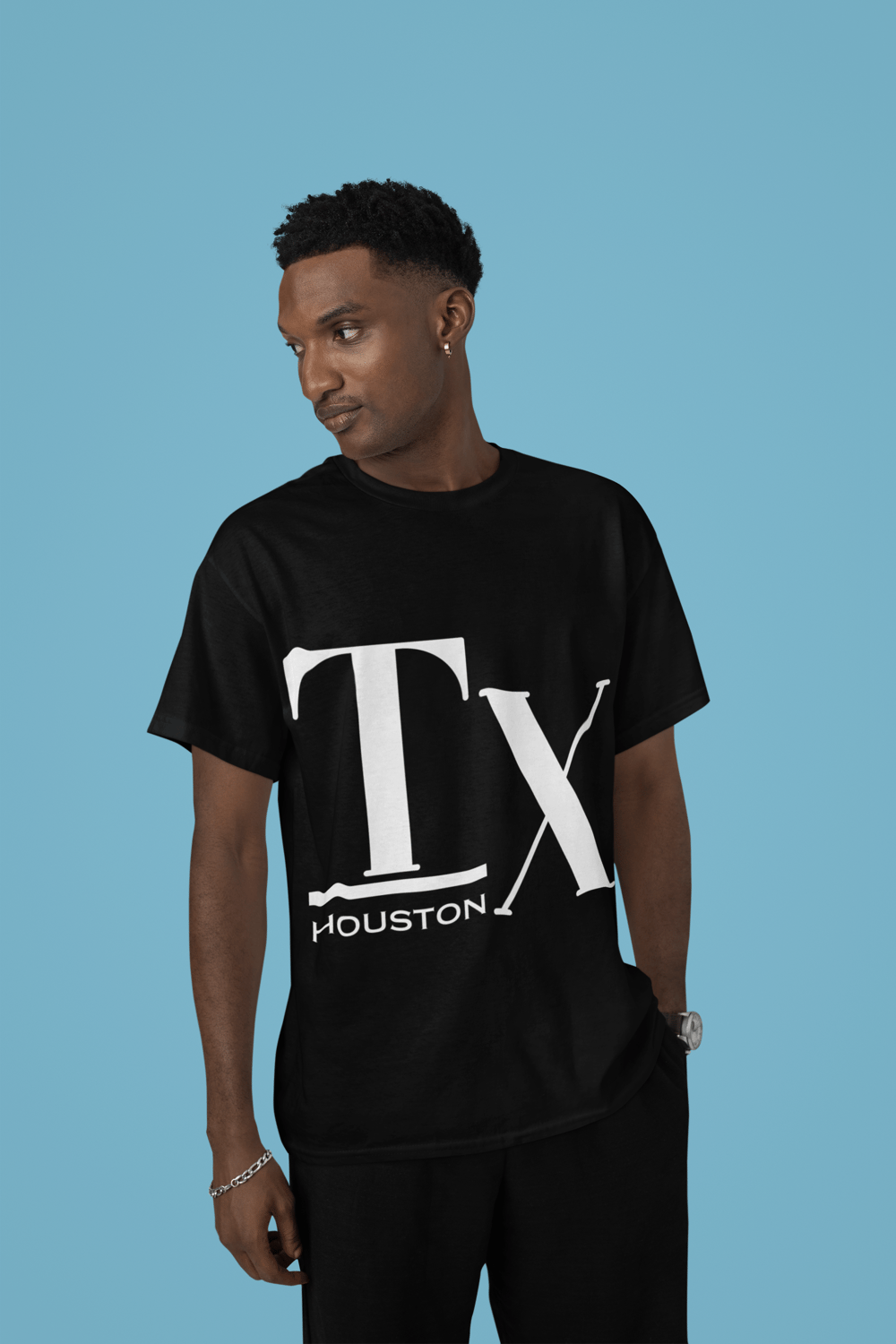 Image of Houston, Unisex Cotton Tee