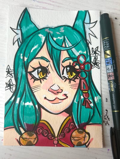 Image of Custom Mini Shoulders-up Drawing 