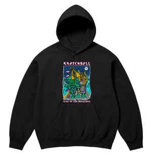 Image of Knatchbull 'Monsters' Hoodie Grey/Black