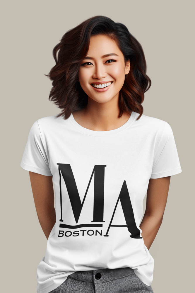Image of Boston, Unisex Cotton Tee
