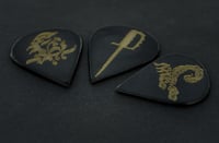 Image 2 of Black Dagger Signature Guitar Pick (3-pack)