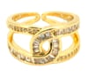 CRYSTAL KNOT ADJUSTABLE RING