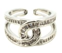 CRYSTAL KNOT ADJUSTABLE RING