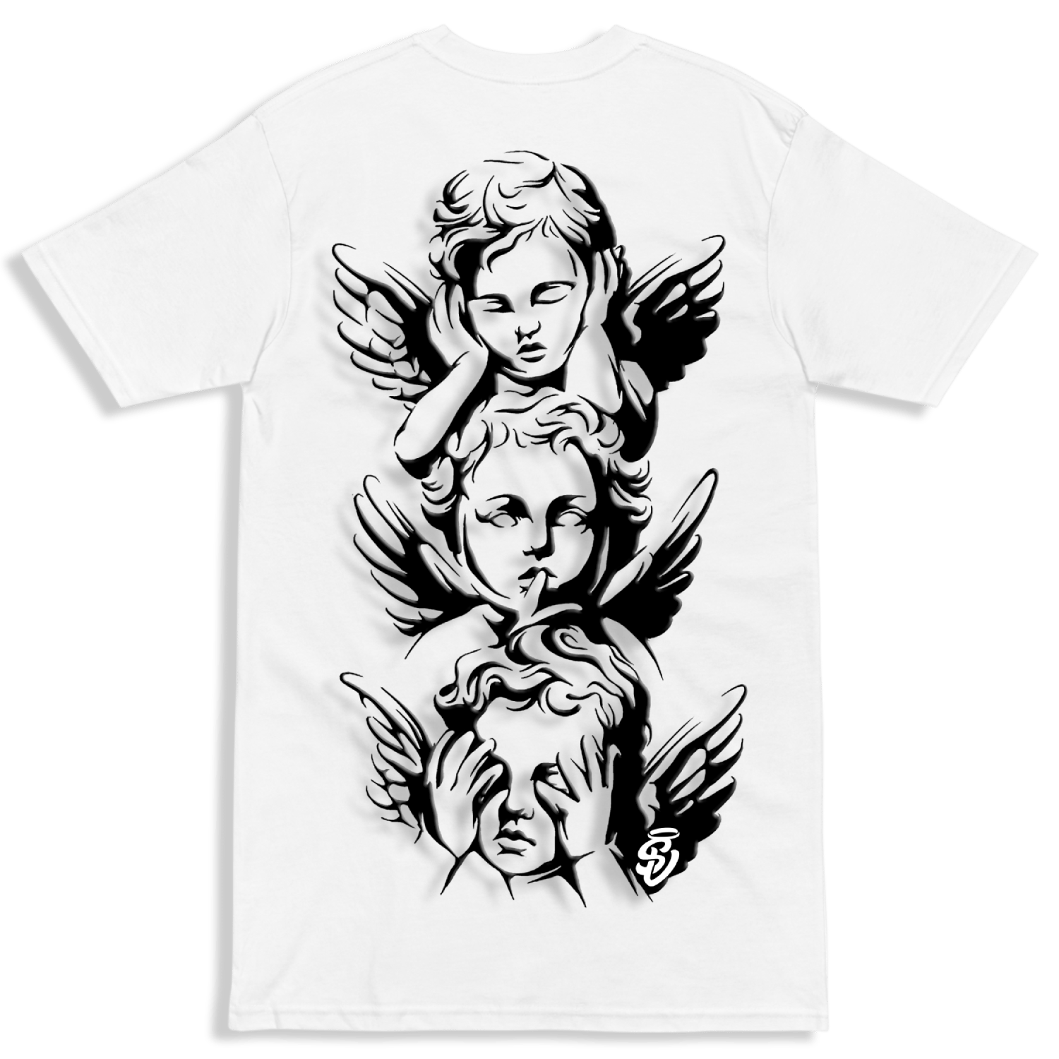 Image of STACKED ANGELS Tee - OFF WHITE