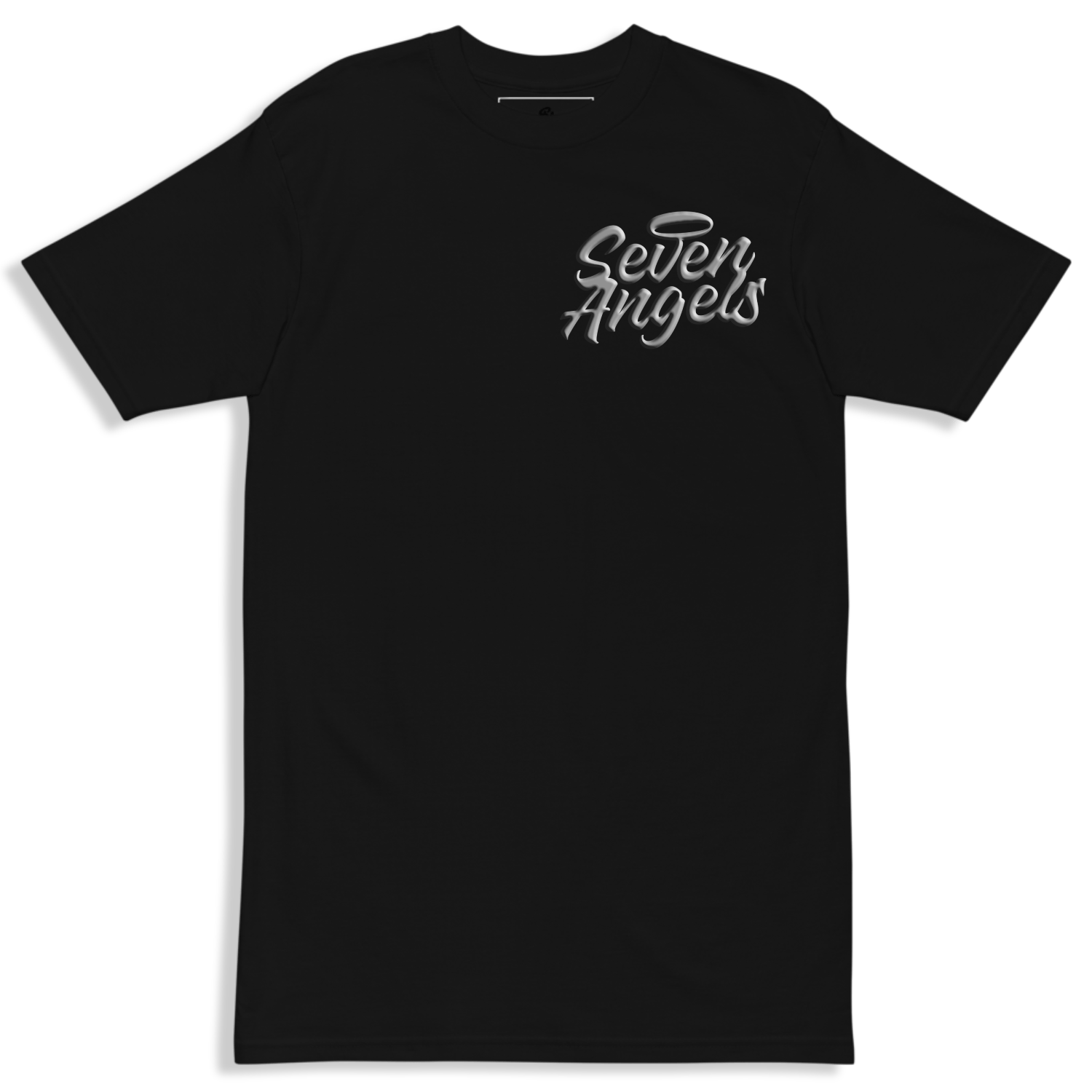 Image of STACKED ANGELS Tee - SMOKE BLACK