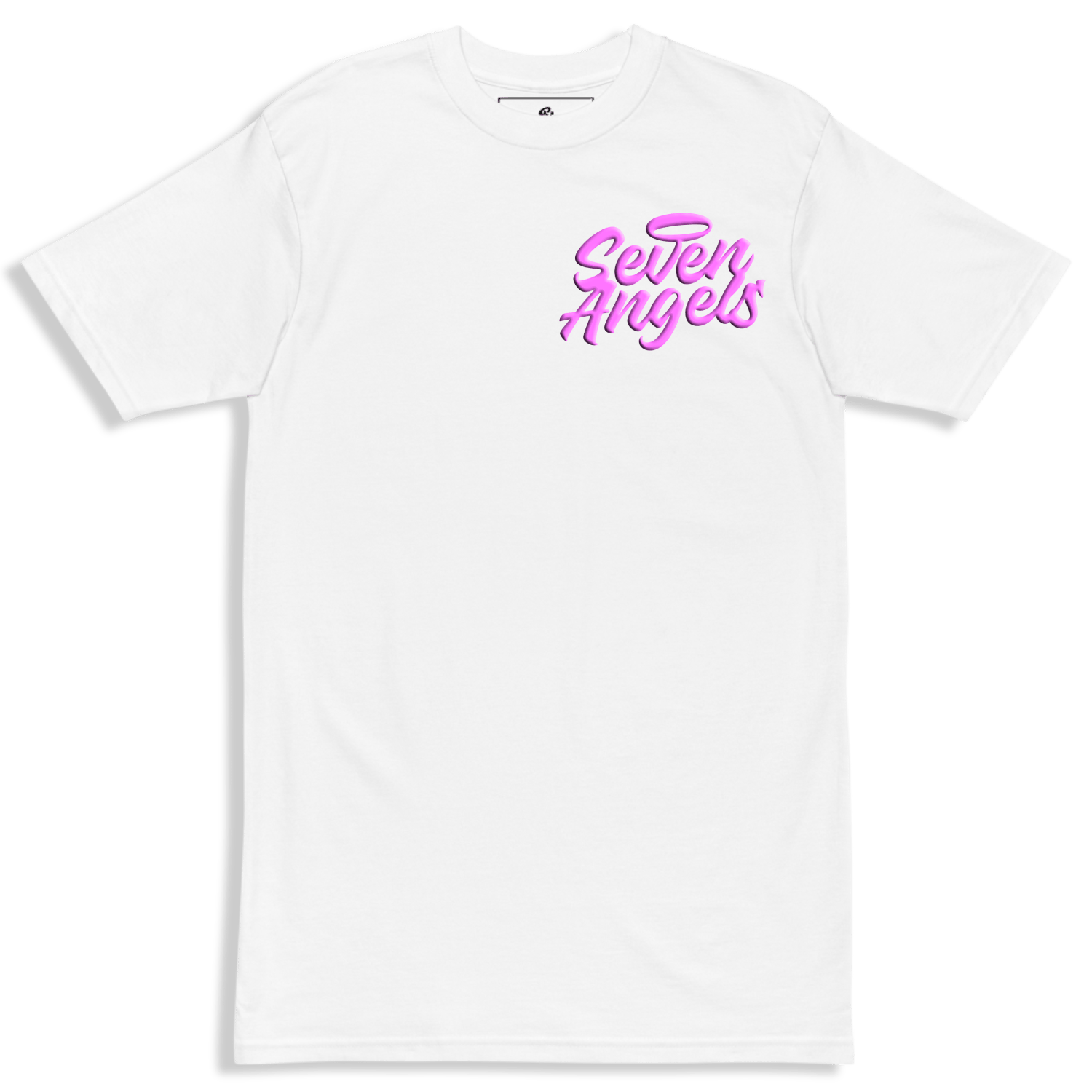Image of STACKED ANGELS Tee - HOT PINK