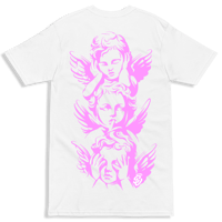 Image 2 of ANGELS 3 TEE - HOT PINK