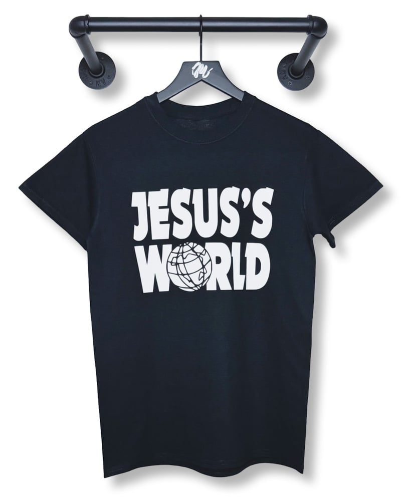 Image of Jesus's World Tee-Black/White
