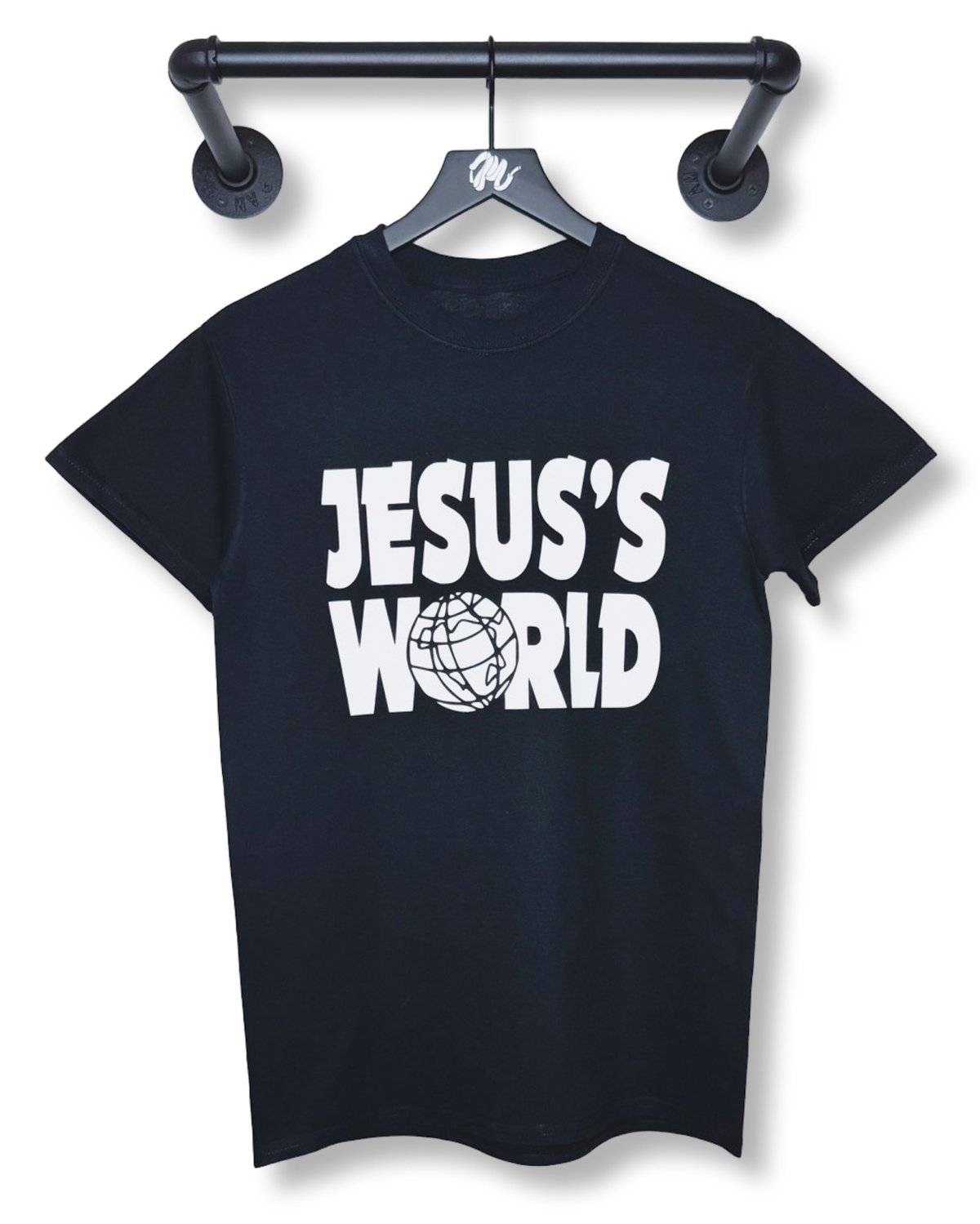 Image of Jesus's World Tee-Black/White