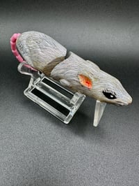 Image 4 of Hand Painted White Rat ~ Fishing Lure~ Crank Bait ~ Slick Baits