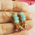 PENDIENTES BRILLOS