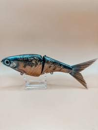 Image 2 of Biggs Customs B1 ~ Striped Shiner ~ Custom Painted Fishing Lure ~ Slick Baits