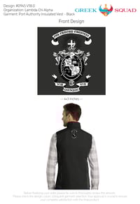 Lambda Chi Custom Insulated Vest