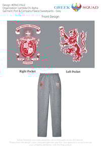 Image 2 of Fleece Sweatpants: Rampant / Crest
