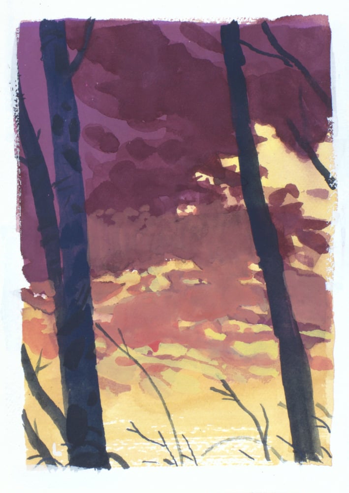 Image of Painting: Sunset Skyblaze