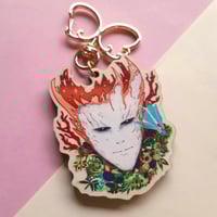Image 5 of Viktor and Jayce Unmasked Multilayer Wooden Keychain