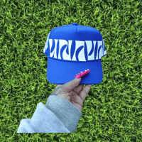 Image 1 of Royal Blue Groovy Snapback 