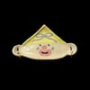 yellow bow jewelry tray