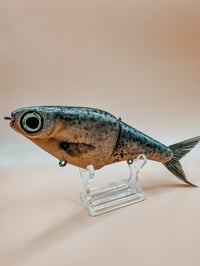 Image 2 of Biggs Custom Baits Minnow ~ Blackfire Bloom ~ Custom Painted by Slick Baits