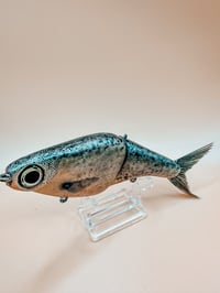 Image 4 of Biggs Custom Baits Minnow ~ Blackfire Bloom ~ Custom Painted by Slick Baits