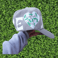 Image 4 of Grey & White Groovy Snapback 