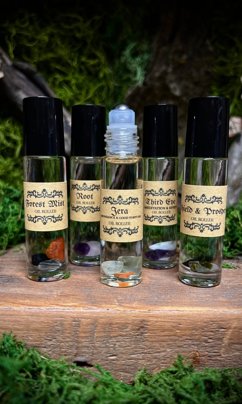 Image of CRYSTAL INFUSED OIL ROLLERS - CHOICE OF SCENT