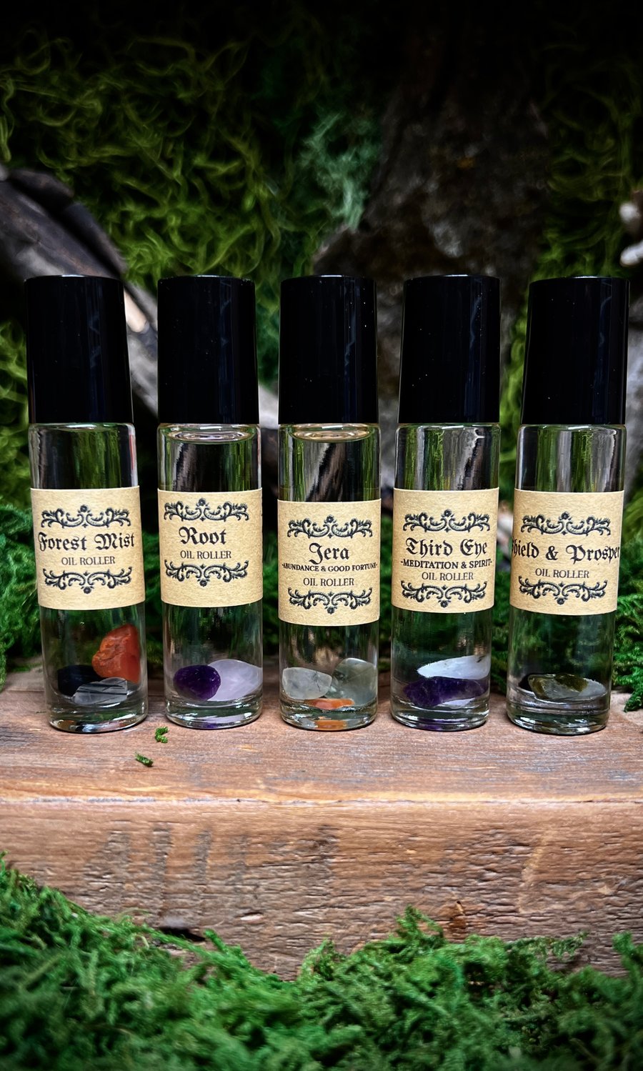 Image of CRYSTAL INFUSED OIL ROLLERS - CHOICE OF SCENT