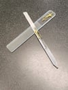 Glass nail flie/Cuticle pusher 