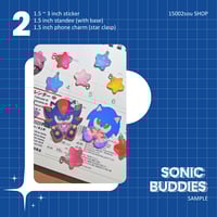 Image 1 of Sonic & Shadow Mini Charms + Standee