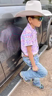 Image 3 of Spring Aztec button up 