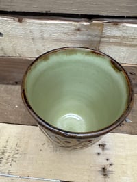 Image 3 of 5.5” carved Vase from the Seasons collection
